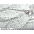 thumbnail image 3 of Soimoi Modal Satin Fabric Leaves Watercolor Printed Fabric 1 Yard 42 Inch Wide, 3 of 3