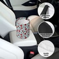thumbnail image 6 of Wukai Ladybugs And Flowers 1 Print Car Trash Can - Easy to Clean Hanging Garbage Bin - Removable Liner - Leak-Car Garbage Can - Waterproof Trash Can for Car and SUV, 6 of 7