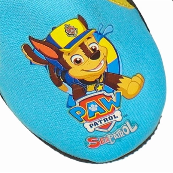 Swimways Paw Patrol Toddler Boys Swim Shoes, Blue Chase, Size 5/6 (Small)