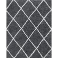 thumbnail image 3 of Bliss Rugs Transitional Diamond 3'3'' x 5' Gray and White Polypropylene Indoor Area Rug, 3'3'' x 5', 3 of 10