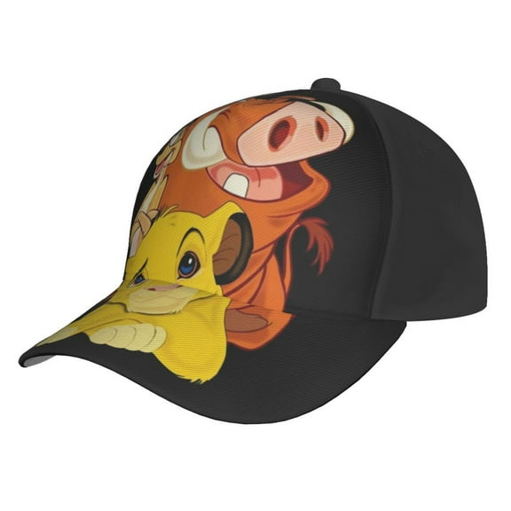 Unisex Lion Kin Baseball Cap Adjustable Trucker Hat for Running Sports Hiking Camping