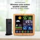 thumbnail image 5 of Estación meteorológica inalámbrica LED con Sensor para exteriores, pantalla táctil, reloj de montaje en mesa, termómetro para guardería, medidor de humedad, madera precisa para el hogar Inevent HA010543-01B, 5 of 7
