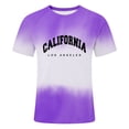 thumbnail image 5 of California Los Angeles Letter Graphic Tees for Men 2026 Summer Casual Short Sleeve Crewneck T Shirts West Coast Streetwear, 5 of 5