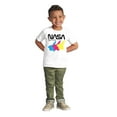 thumbnail image 3 of Retro NASA Worm Logo Space Shuttle Toddler Boy Girl T Shirt Infant Toddler Brisco Brands 6M, 3 of 6