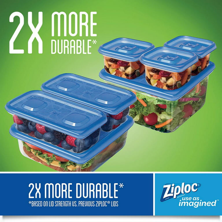 Ziploc® 48-Piece Plastic Containers with Lids Variety Pack