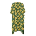 thumbnail image 5 of Xoenoiee Tropical Hibiscus Flower Pattern Women Swimsuit Cover Up Half Sleeve Boho Bathing Suit Coverups Skin Friendly Kimonos Cardigans for Swimwear, 5 of 7