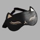 thumbnail image 2 of Antifaz para ojos de gato, antifaz para dormir de seda natural de Drizzle, fundas para ojos suaves y suaves para dormir Xemadio WMZL-300-1, 2 of 7