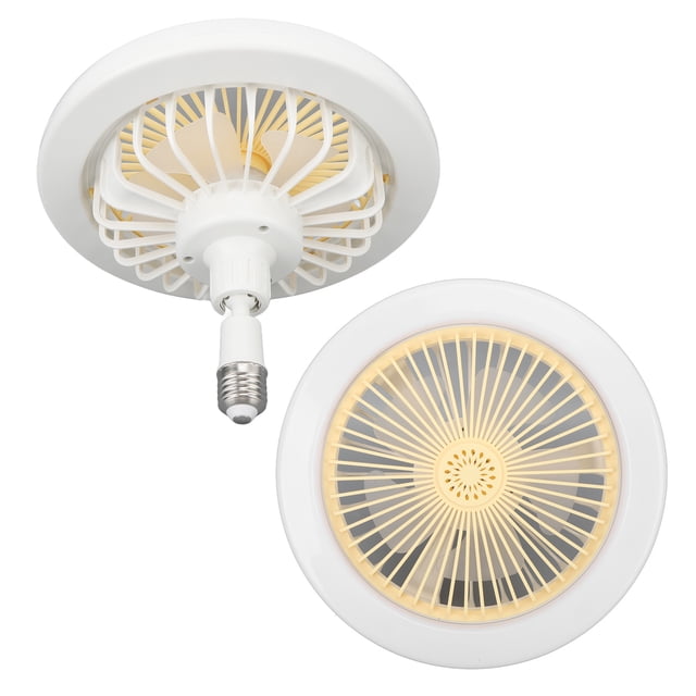 Ventilador De Enchufe De Luz, Luz De Ventilador De Techo 86-265V 30W 9.8in E27 Para El Hogar