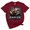 Maroon, variant on Eagles Football T-Shirt Graphic Tee Unisex Cotton Sports Fan Shirt Eagle Head Football Design Casual Crew Neck Tee