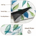 thumbnail image 6 of 6'x9' Area Rugs, Blue Green Botanical Indoor Outdoor Area Rug for Living Room Bedroom, Watercolor Summer Leaf Washable Bathroom Rugs Kitchen Floor Carpet Mats Home Decor Aesthetic, 6 of 8