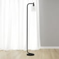 thumbnail image 2 of Mod Lighting and Decor 67" Black Lantern Floor Lamp with Clear Glass Shade, 2 of 9