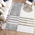 thumbnail image 6 of Addison Rugs Mayfield Premium Machine Washable Transitional Geometric Ivory Rectangle Rug, 3' x 5', 6 of 6