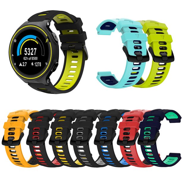 Gwong Electrónica Correa de pulsera de banda de reloj inteligente de silicona suave ajustable para Garmin Forerunner