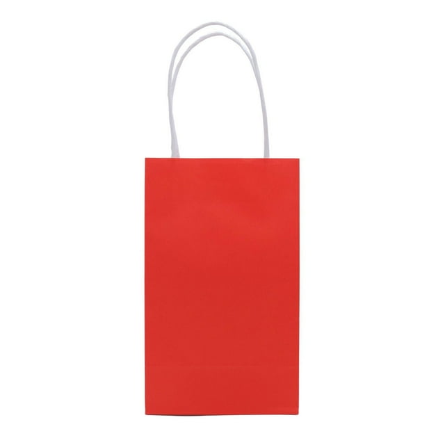 Sac en papier rouge de 10 paquets