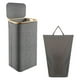 thumbnail image 4 of Cesta para la colada, cesta para guardar mantas, plegable, independiente, decorativa, impermeable Gris, 4 of 9
