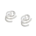thumbnail image 2 of Aretes Perla Espiral Ketzalia De Plata Ley .925 Colección 2021, 2 of 3
