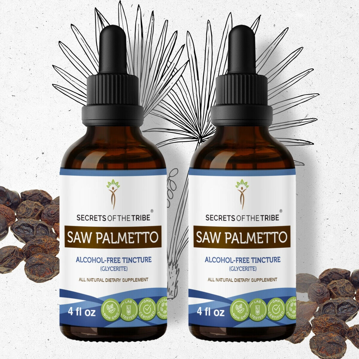 Saw Palmetto Tincture AlcoholFREE Extract, Organic Saw Palmetto