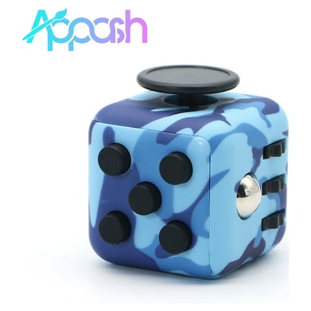 Appash Fidget Cube Stress Anxiety Pressure Relieving Toy Great for Adults and Children[Gift Idea][Relaxing Toy][Stress Reliever][Soft Material]