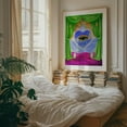 thumbnail image 3 of Descansos - Collage Surrealism Psychedelic Modern Art Abstract Pop Art Fantasy Whimsical Oak Framed Wall Art Print 12 x 16 inches, 3 of 12
