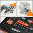thumbnail image 4 of DNA Motoring 18Pcs Hand Tool Kit Hammer Wrench Screwdriver Pliers Allen Keys Led Light Orange, 4 of 5