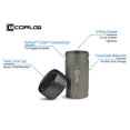 thumbnail image 4 of Corloq EDC120 Rugged Compact Waterproof Storage Tactical Belt Molle Pouch Accessory, High Strength Zytel, Gry Body, Blk Cap, 4 of 6