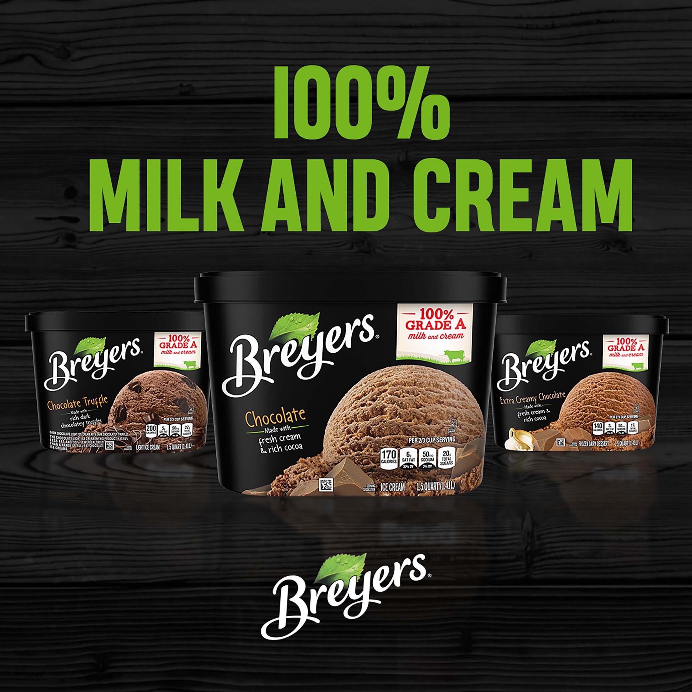 Breyers Chocolate Ice Cream Frozen Desserts, 1.5 Qt