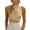*Beige, variant on Women's Satin Ruched Sleeveless Blouse , Ladies' Mock Neck Draped Tank Top , Elegant Workwear Top For Women,Beige,S-2XL