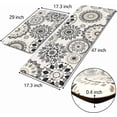 thumbnail image 2 of Kitchen Mat, Cushioned Anti Fatigue Kitchen Rug Set, 2 Pieces Non Slip Waterproof Kitchen Mats for Floor, Comfort Heavy Duty Standing Mat for Kitchen, Laundry, Sink, Office, Desk, 2 of 6
