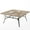 Wood Grain, variant on Sophia & William Metal 60" x 60" Patio Outdoor Square Dining Table for 8, Black