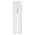 thumbnail image 6 of WhouRiu Big Boys School Pants Flat Front High Waist Straight Leg Pants with Pockets Child Formal Cozy Uniform Trousers White,Sized 15-16, 6 of 7