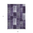 thumbnail image 3 of 9' X 12' Purple Eggplant And Lavender Patchwork Washable Indoor Outdoor Area Rug, 3 of 5