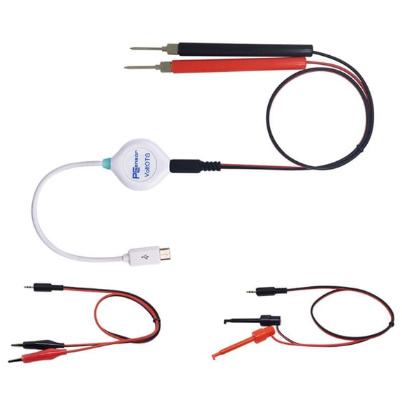 Convenient OTG Android Phone Voltage Tester DC Voltage Meter Measured Signal Waveform -40~40V DC Data Save File