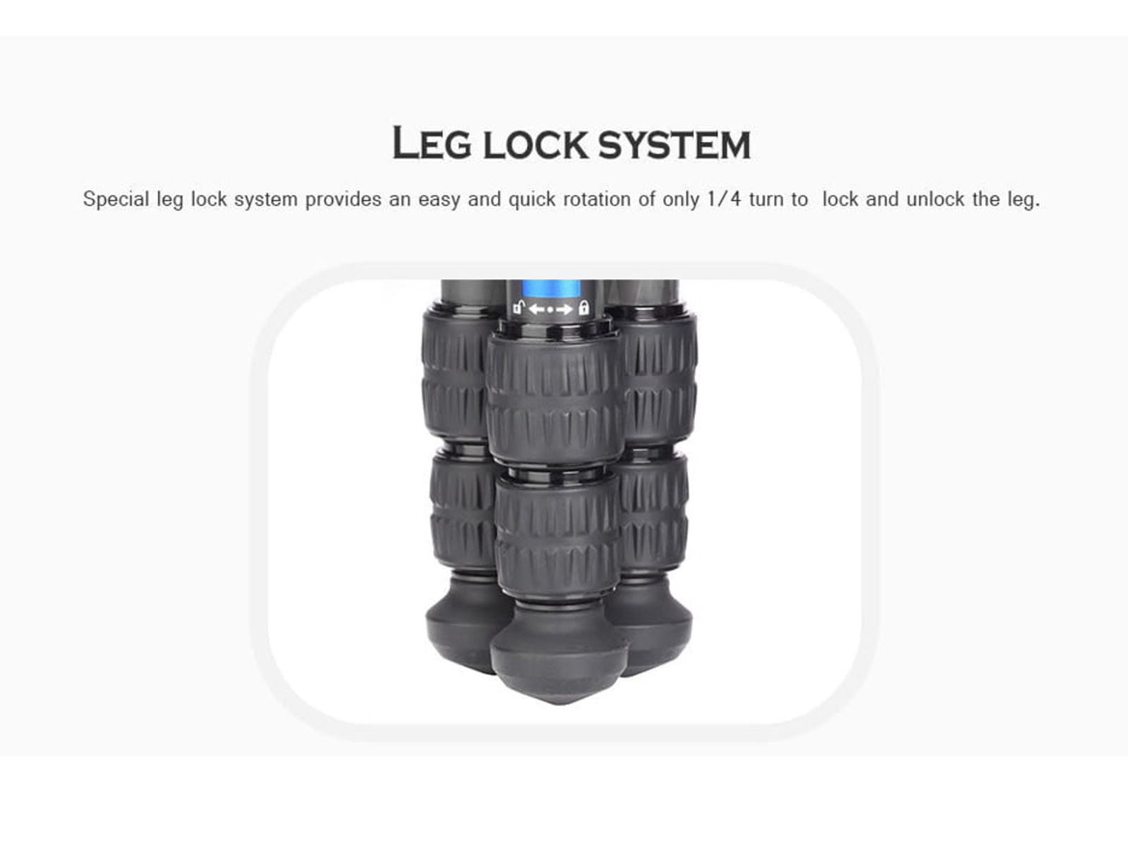 Leofoto LS-223C X Version Mini Ranger Series Tripod, Black