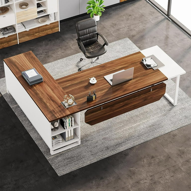 Buy Large L Shaped Contemporary Executive Office Desk Modern