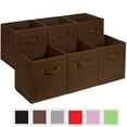 YOYTOO 6 Pack Foldable Fabric Cube Storage Bins, 11" Collapsible Cube