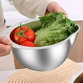 thumbnail image 4 of FHBVT Rice Washer Strainer Bowl, 4-in-1 Stainless Steel Drainer for Quinoa, Vegetables, Beans & Pasta, Ideal for Kitchen, Meal Prep, or Washing Grains, Convenient, Durable, and Easy to Use, 4 of 9
