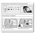 thumbnail image 4 of USB Android TPMS Tire Pressure Monitoring System Display Warning System Internal External 4 Sensors for Car Navigation,1 * Receiver 4 * External Sensors 1 * U Disk,Black, 4 of 5