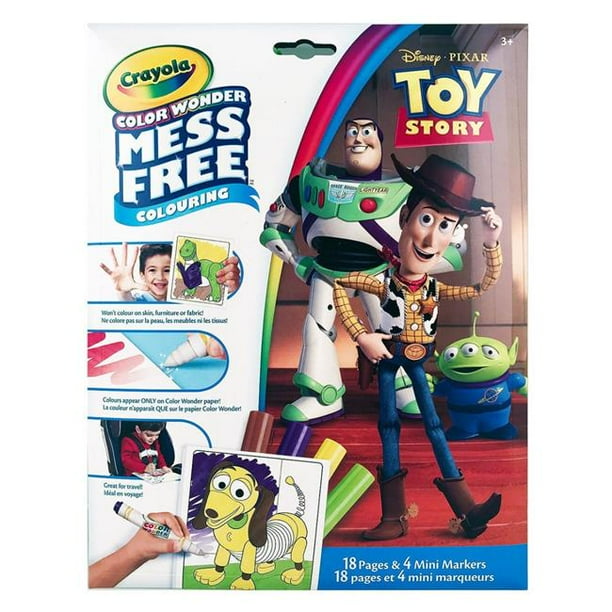 Crayola Color Wonder Mess Free Colouring Toy Story 18 Pages And 4 Mini Markers Walmart Com Walmart Com