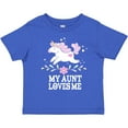 thumbnail image 3 of Inktastic My Aunt Loves Me Unicorn Girls Toddler T-Shirt, 3 of 5