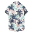 thumbnail image 4 of BRGZLK Men's Short Sleeve Hawaiian Shirt Floral Button Down Shirts Tropical Holiday Beach Shirts Lightweight Summer Tops, 4 of 5