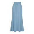 thumbnail image 4 of Easter Carnival Elegant High Waist Wrap Skirt Featuring Asymmetrical Hem And Flowy Midi Length With Detachable Belt For Versatile Autumn Casual Party Wear, 4 of 6