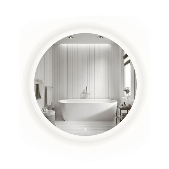 Espejo Redondo de 80cm Con Luz Led