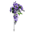 thumbnail image 2 of xaoyunyn Solar Wisteria Lamp-LED Light-Controlled Simulation Flower Arrangement,Energy-Efficient and Weatherproof,Ideal for Outdoor Garden and Courtyard Decoration,Purple, 2 of 4