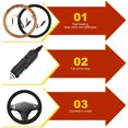 thumbnail image 5 of Yaoyar Heated Steering Wheel Cover - Hand Warmer Steering Wheel Protector Cover for Winter, Automotive Steering Wheel Cover Fits Wheels, 5 of 7