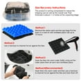 thumbnail image 6 of AGPTEK 12 Packs 2"x12"x12" Sound Proof Padding, Acoustic Foam Panels, Sound Absorbing Foam for Recording Studio, TV Room, Kids Room, Office and Podcast Recording, Blue and Black, 6 of 9