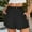 Black, variant on Babysbule Women's Summer Button Shorts High Waist Cotton And Linen Casual Elastic Street Fashion Pockets Shorts