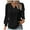 Black, variant on Cavosen Womens Tunic Tops Long Sleeve for Leggings Pullover Shirts V-Neck Plain Blouse Dressy Flowy Loose Fit Tees Cuffed Patchwork Wave Textured Fabric Tops Trendy Black L