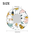 thumbnail image 6 of Kdxio Colorful Insects Print Shower Cap for Women,Elastic and Reusable,Double Waterproof Layers Bathing Hat, 6 of 9