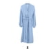 thumbnail image 4 of Qarigey Ropa de dormir de estilo informal con abertura frontal de primavera para mujer, de dormir de manga larga Simple para niñas, ropa Vestidos Azul S, 4 of 6