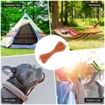 thumbnail image 2 of Uxcell Cuerda Paracord Reflectante de 2 MM 66FT para Camping [1PCS] - Cuerda de 3 hebras para Tiendas de Camping y Lonas [Naranja], 2 of 7